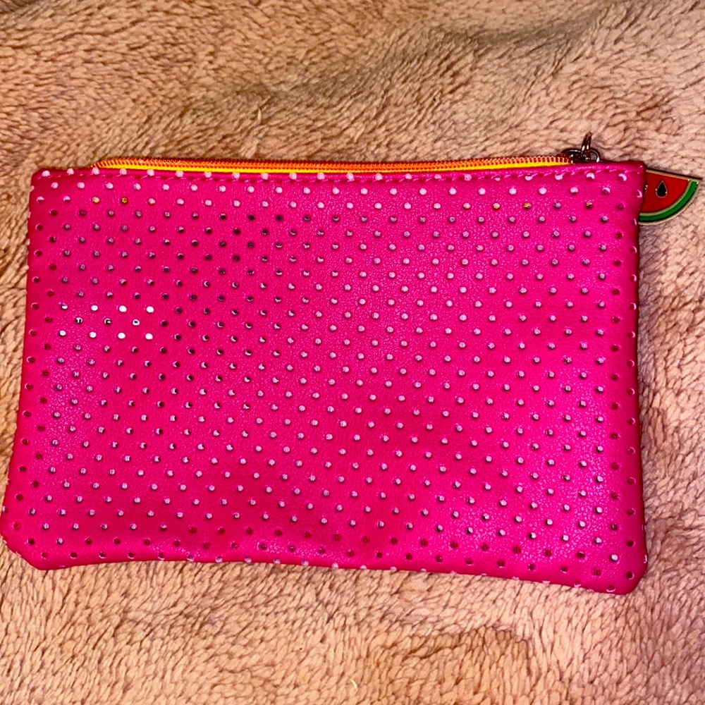 Pink Ipsy bag with hole style brand new